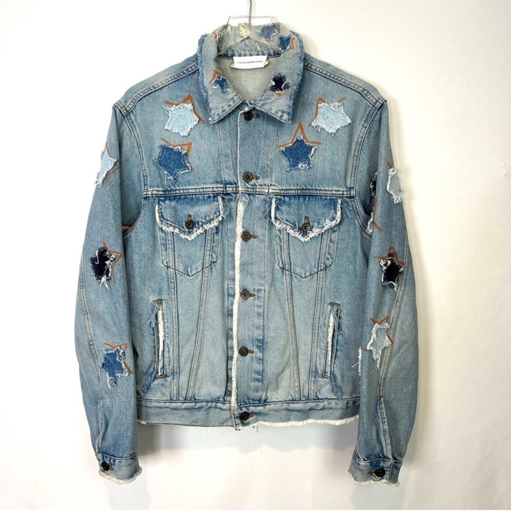 Faith Connection Stars Denim Jacket L - Gem